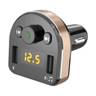 Kép 3/3 - Ładowarka samochodowa Dudao R2Pro, 3w1, 2x USB, FM Bluetooth adó 15,5W (fekete)