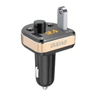Kép 1/3 - Ładowarka samochodowa Dudao R2Pro, 3w1, 2x USB, FM Bluetooth adó 15,5W (fekete)