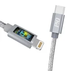 Kép 3/3 - USB-C kábel a Lightning Dudao L5Pro PD 45W-hoz, 1 m (szürke)
