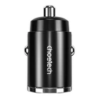 Kép 3/5 - Car Charger Choetech TC0006 1x USB-A, 1x USB-C 30W PD 3.0 (black)