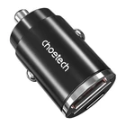 Kép 4/5 - Car Charger Choetech TC0006 1x USB-A, 1x USB-C 30W PD 3.0 (black)