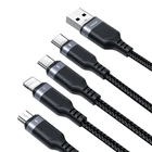 Kép 2/4 - Kabel USB Joyroom S-1T4018A18, 4 w 1, 3.5A/Kabel 1,2m (czarny)