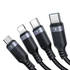 Kép 3/4 - Kabel USB Joyroom S-1T4018A18, 4 w 1, 3.5A/Kabel 1,2m (czarny)