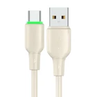 Kép 2/3 - USB to USB-C Cable Mcdodo CA-4750 with LED light 1.2m (beige)