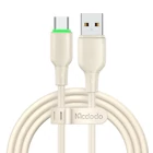 Kép 1/3 - USB to USB-C Cable Mcdodo CA-4750 with LED light 1.2m (beige)