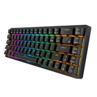 Kép 3/5 - Bezprzewodowa klawiatura mechaniczna Royal Kludge RK837 RGB, Brown switch (czarna)