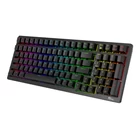 Kép 2/6 - Wireless mechanical keyboard Royal Kludge RK98 RGB, Red switch (black)