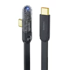 Kép 1/2 - Kabel kątowy USB-C do USB-C Toocki, 1m, 100W (czarny)