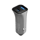 Kép 3/5 - 38W-os autós töltő Ricomm RA381 1xUSB-A, 1xUSB-C