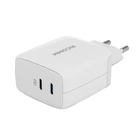Kép 3/4 - Wall Charger 65W GaN Ricomm RC652 EU, 2xUSB-C + 2.1m USB-C Cable
