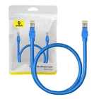 Kép 1/10 - Baseus Ethernet RJ45 kerek kábel, Cat.6, 0,5m (kék)