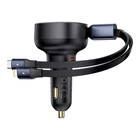 Kép 4/9 - Baseus Enjoyment autó töltő USB-C - USB-C kábellel, Lightning 60W (fekete)
