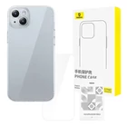 Kép 1/5 - Baseus Átlátszó Tok iPhone 15 + edzett üvegfólia