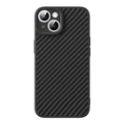 Kép 2/6 - Case Baseus sintetikus szál iPhone 15 + edzett üveg