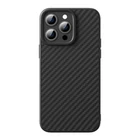 Kép 2/6 - Baseus Synthetic Fiber Series telefontok iPhone 15 Pro + edzett üvegfólia