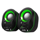 Kép 2/4 - Speakers SVEN 290, 5W USB  (black-green)