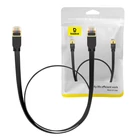 Kép 1/9 - Baseus Cat 7 UTP Ethernet RJ45 lapos kábel, 1 m (fekete)
