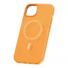 Kép 2/4 - Mágneses telefonok iPhone 15 Plus Baseus Fauxther sorozathoz (Orange)