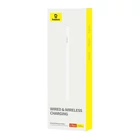 Kép 3/4 - Baseus Smooth Writing Series aktív stylus, vezeték nélküli és vezetékes töltéssel (fehér)
