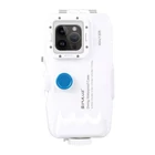 Kép 1/2 - Puluz Műanyag vízálló telefontok, iPhone 14 Plus/Pro Max/13 Pro Max/12 Pro Max/11 Pro Max (fehér) ​