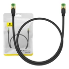 Kép 1/9 - Baseus fonott hálózati kábel Cat.8, Ethernet RJ45, 40 Gbps, 0,5m (fekete)