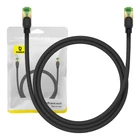 Kép 1/9 - Baseus fonott hálózati kábel Cat.8, Ethernet RJ45, 40 Gbps, 1m (fekete)