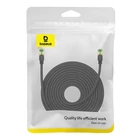 Kép 8/9 - Baseus fonott hálózati kábel Cat.8, Ethernet RJ45, 40 Gbps, 20m (fekete)
