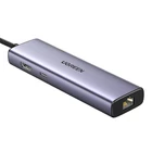 Kép 3/4 - UGREEN 6 az 1-ben multifunkciós adapter USB-C - 3x USB A 3.0, HDMI, RJ45, PD
