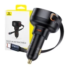 Kép 1/9 - Baseus Enjoyment Pro autós töltő USB-C kábellel, 60W (fekete)