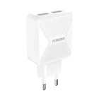 Kép 2/3 - Foneng EU35 12W 2x USB fali töltő + USB-Lightning 2.4A kábel (fehér)