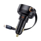Kép 3/9 - Baseus Enjoyment Pro autós töltő USB-C - Lightning kábellel, 55W (fekete)