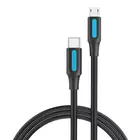 Kép 1/2 - USB-C 2.0 - Micro USB Vention COVBF 2A kábel 1 m fekete
