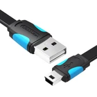 Kép 3/3 - Płaski kabel USB 2.0 A do Mini 5 pinowy Vention VAS-A14-B050 2A 0,5m czarny