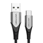 Kép 1/5 - USB 2.0 A to USB-C Cable Vention CODHF 3A 1m Gray