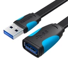 Kép 1/3 - Flat USB 3.0 extender Vention VAS-A13-B100 1m Black