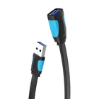 Kép 1/3 - Flat USB 3.0 extender Vention VAS-A13-B300 3m Black