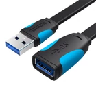 Kép 2/3 - Flat USB 3.0 extender Vention VAS-A13-B300 3m Black