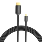 Kép 1/4 - HDMI-D Male to HDMI-A Male Cable Vention AGIBI 3m, 4K 60Hz (Black)