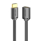 Kép 2/4 - HDMI-A Male to HDMI-A Female 4K HD PVC Cable 1.5m Vention AHCBG (Black)