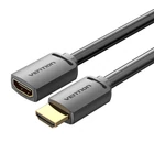 Kép 4/4 - HDMI-A Male to HDMI-A Female 4K HD PVC Cable 1.5m Vention AHCBG (Black)