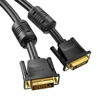 Kép 5/6 - DVI (24+1) kábel EAABF 1 m, 2K 60Hz (fekete)