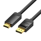 Kép 1/6 - DisplayPort 1.2 to HDMI 1.4 Cable Vention HAGBI 3m, 4K 30Hz (Black)