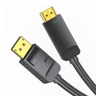 Kép 5/6 - DisplayPort 1.2 to HDMI 1.4 Cable Vention HAGBI 3m, 4K 30Hz (Black)