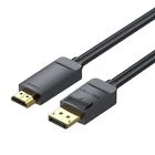 Kép 6/6 - DisplayPort 1.2 to HDMI 1.4 Cable Vention HAGBI 3m, 4K 30Hz (Black)