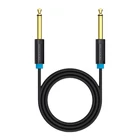 Kép 1/3 - Audio Cable TS 6.35mm Vention BAABF 1m (black)