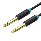 Kép 3/3 - Audio Cable TS 6.35mm Vention BAABF 1m (black)