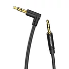 Kép 1/2 - Cable Audio AUX 3.5mm to 90° 3,5mm Vention BAKBF-T 1m Black