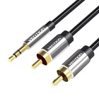 Kép 1/2 - Cable Audio 3.5mm to 2x RCA Vention BCFBI 3m Black