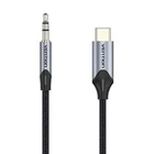 Kép 1/2 - Cable Audio USB-C to 3,5mm mini jack 1m black