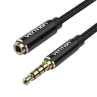 Kép 4/4 - Cable Audio TRRS 3.5mm Male to 3.5mm Female Vention BHCBH 2m Black